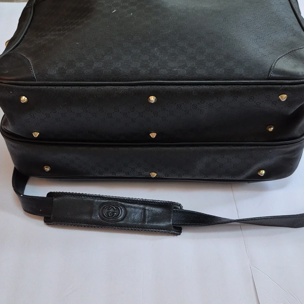 Vintage Gucci Business Bag Crossbody Micro GG Unisex